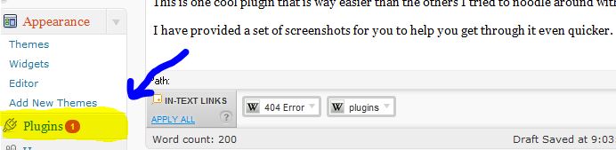 picture of plugins in dashborad